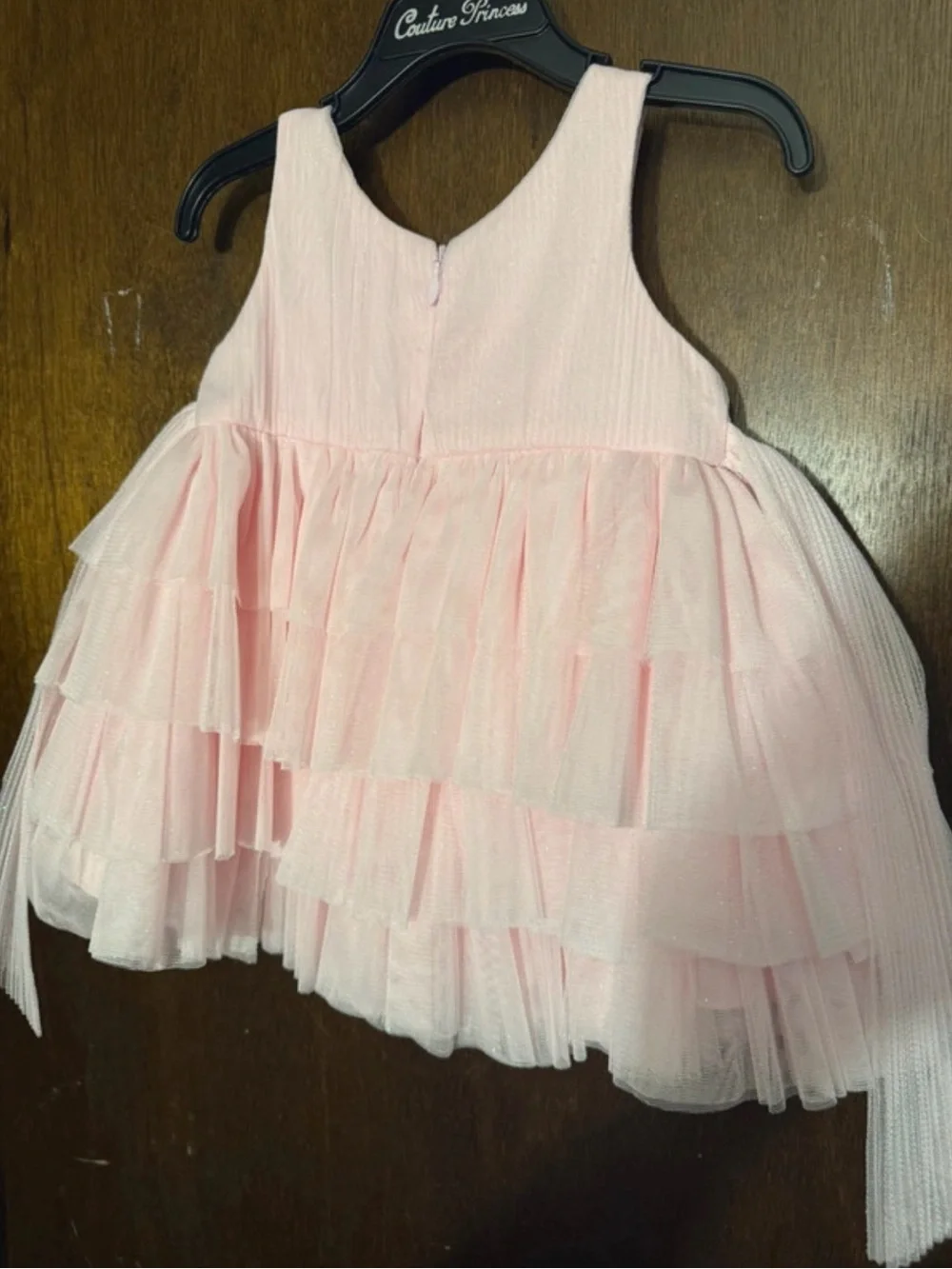 Couture Princess Pink Tulle Ruffle Party Dress for Girls